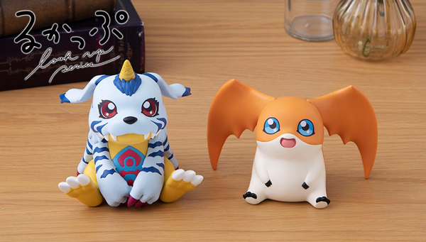 見上げる姿がカワイイフィギュア「るかっぷ」シリーズよりガブモンとパタモンが再登場！