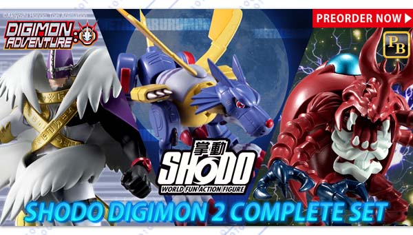 SHODO DIGIMON２ COMPLETE SET. Pre-sales are happening now. Order yours.※発送は、米国のみとなります。ご了承下さい。